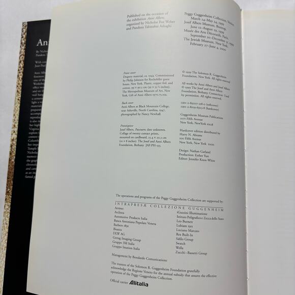 1st Ed. HB HC Anni Albers Weber Asbaghi Guggenheim 1999 Textile Weaving Bauhaus - Picture 4 of 11